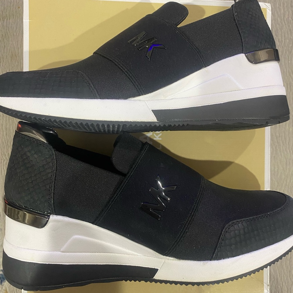 Michael Kors Black Slip-On Sneakers